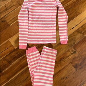 Hanna Andersson 100% Organic Cotton  Striped Pajama Set Size 160cm / 14